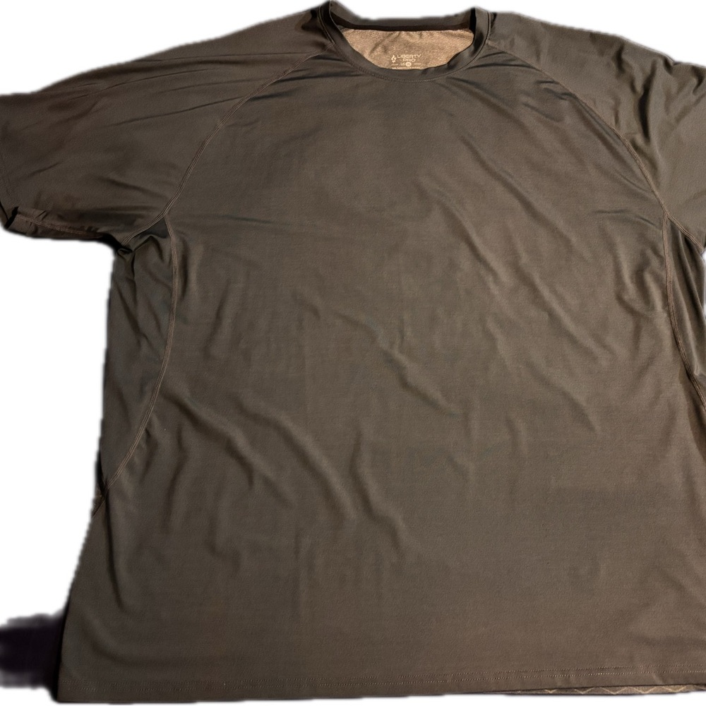 Gray Short Sleeve Tee with Crew Neck